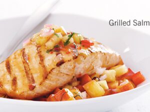 grilled salmon is a great source of essential fatty acids