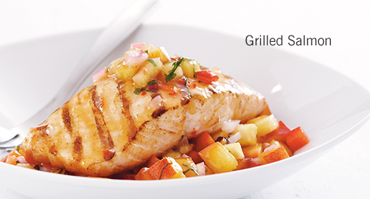 grilled salmon is a great source of essential fatty acids