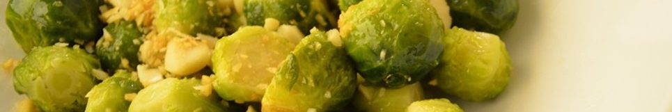 Steamed Brussels Sprouts With Ginger And Almonds